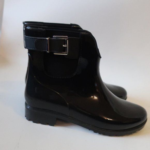 NWOB WOMENS DAV CHICAGO SOLID BLACK WEATHERPROOF BOOTIES 9 * - Picture 6 of 10